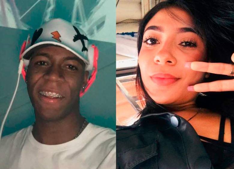 Fendher Stiven Díaz Arboleda, de 21 años, y Eleisy Jorleny Rojas Ortiz, de 20, son los fallecidos en este accidente. FOTO: CORTESÍA