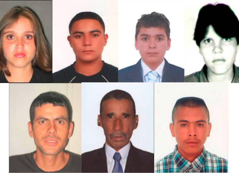 Arriba, de izq. a der.: Martha Cecilia Espinosa Velásquez, Andrés Felipe Aguirre Benítez, Róbinson Daniel Montoya Ospina y Teresa de Jesús Rendón Rojas. Abajo, de izq. a der: Jorge Daniel Castaño Castaño, Luis María Agudelo Rojas y Cristian David Lotero. FOTOS: CORTESÍA