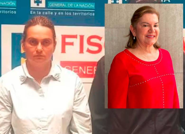 La secretaria Keny Cardona Betancur, de 45 años, recibió su condena por el asesinato de la vicerrectora Nora Luz Carmona Giraldo (detalle). FOTOS: CORTESÍA