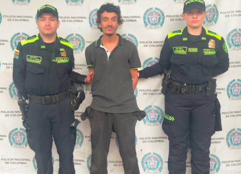 Juan David Naranjo Calderón, alias El Mueco, fue capturado por el ataque contra otro habitante de calle en El Poblado. FOTO: CORTESÍA