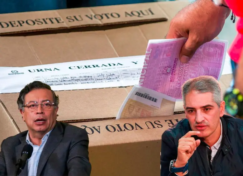 Las faltas de garantías para las elecciones, luego del informe de la Defensoría del Pueblo, generaron un nuevo cruce entre el gobernador de Antioquia, Andrés Julián Rendón, y el presidente Gustavo Petro. FOTOS: EL COLOMBIANO