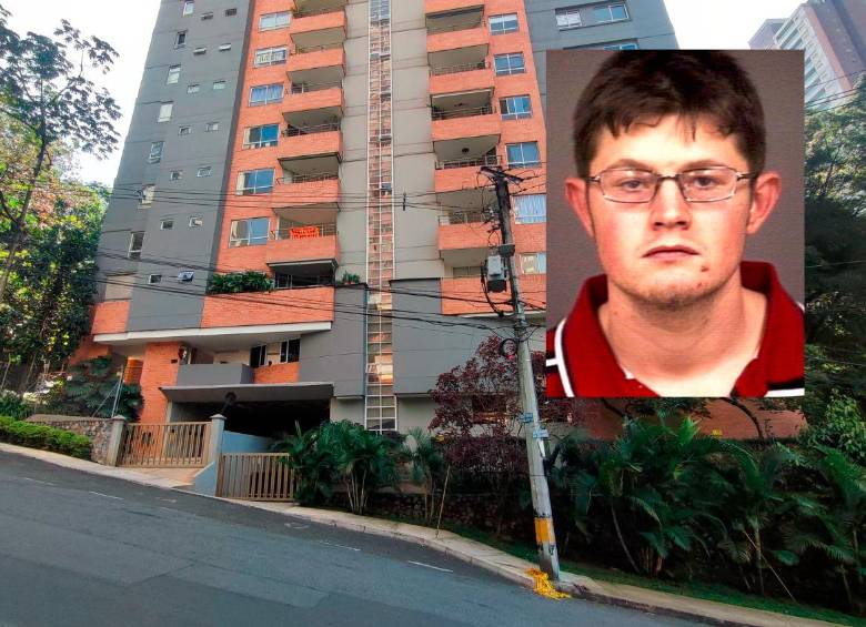 En este edificio del barrio El Vergel, en la comuna 14 (El Poblado), ocurrió la muerte del estadounidense Chase Patrick Dunlavey (foto), de 40 años. FOTOS: ANDRÉS GARCÍA HERNÁNDEZ Y CORTESÍA