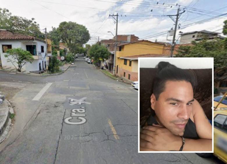 En este cruce de la carrera 47 con la calle 76, en el barrio Campo Valdés, de Medellín, ocurrió la muerte del venezoolano Héctor José Cabezas Zambrano (detalle), de 49 años. FOTOS: GOOGLE MAPS Y CORTESÍA