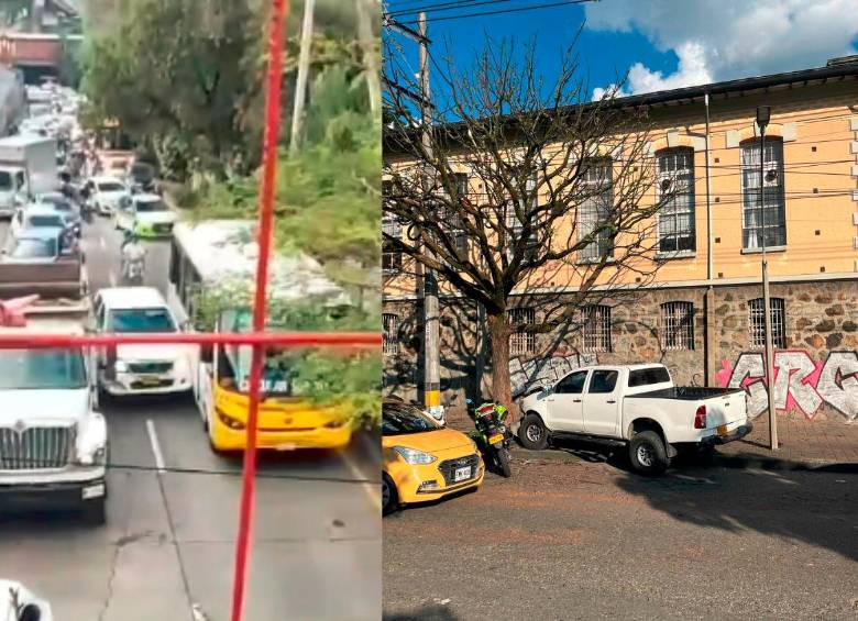 El vehículo blanco se metió entre un bus y una volqueta, colisionándolos a ambos en el deprimido de Villanueva. Luego de varios kilómetros de recorrido, se chocó al andar en contravía por la carrera 52, Carabobo. FOTOS: Cortesía
