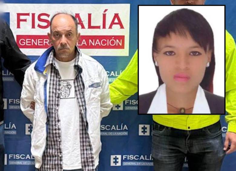 A Martín Alonso Garcés Carvajal, de 56 años, lo capturaron por el asesinato de Luisa María Ramírez Díaz (detalle), de 31 años, en hechos ocurridos a finales de diciembre de 2024. FOTOS: CORTESÍA