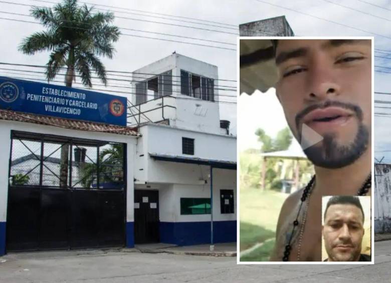La videollamada entre Néider Yesid Uñates López, alias Primo Gay, y Édgar de Jesús Orrego Arango, alias Firu, se produjo cuando el segundo estaba en la cárcel de Villavicencio, Valle del Cauca. FOTOS: CORTESÍA