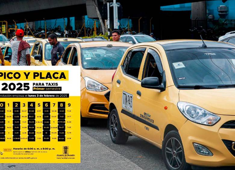 La rotación del pico y placa para los taxis continuará con las mismas condiciones en las que se viene aplicando. FOTO: MANUEL SALDARRIAGA