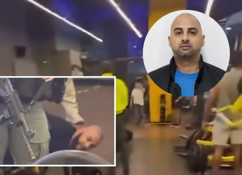 Agentes de la Dirección de Antinarcóticos de la Policía Nacional y la Interpol detuvieron al canadiense Arif Jhuman mientras se encontraba haciendo ejercicio en un gimnasio del barrio El Tesoro, en la comuna 14 (El Poblado). FOTO: CORTESÍA