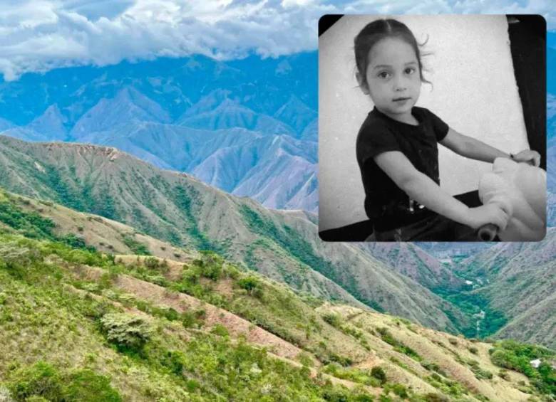 En este punto de la vereda La Aguacatala, de Buriticá, fue encontrado el cuerpo sin vida de Michel Dahiana Henao Chavarria, de 6 años. FOTOS: MANUEL SALDARRIAGA Y CORTESÍA