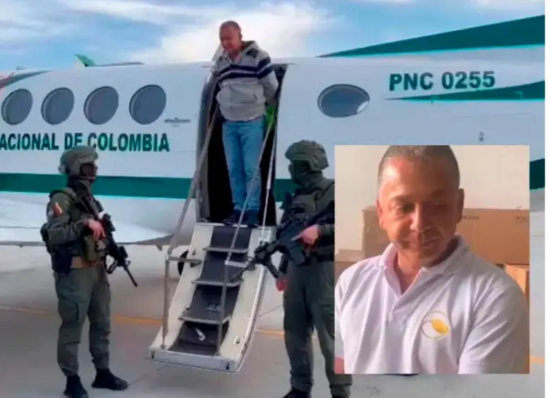 Esta fue la captura de Juan Guillermo Naranjo Henao en 2023 por sus presuntos vínculos con el Cartel Jalisco Nueva Generación en Medellín. FOTO: CORTESÍA