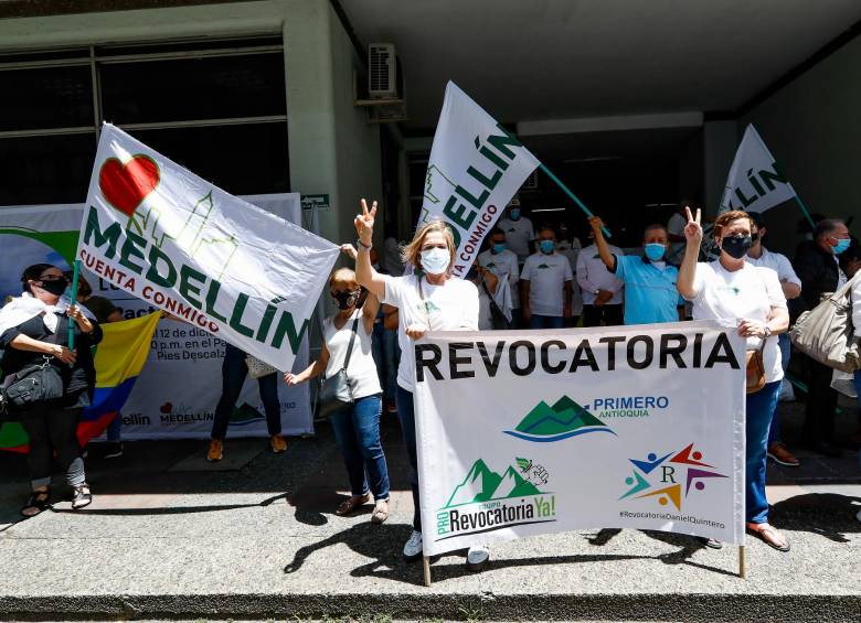 Los promotores de la revocatoria recurren a las estrategias legales para mantenerla vigente. FOTO: MANUEL SALDARRIAGA