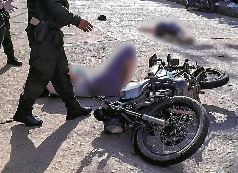 En este hecho, registrado en San Rafael el pasado fin de semana, un hombre fue asesinado y el otro resultó lesionado en una presunta disputa entre Clan del Golfo y Los Chatas. FOTO CORTESÍA