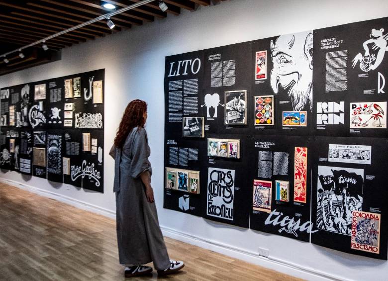 La exposición recorre la historia del diseño gráfico colombiano del siglo XX y está abierta al público en el tercer piso del Centro Cultural. FOTO Julio César Herrera