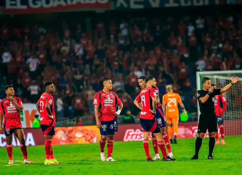 El DIM dejó escapar la final del torneo Apertura del 2025 contra Santa Fe en su estadio el domingo 29 de junio. FOTO: CAMILO SUÁREZ 