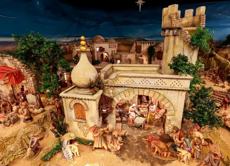 Este es el pesebre de la Catedral Metropolitana. FOTO: Manuel Saldarriaga