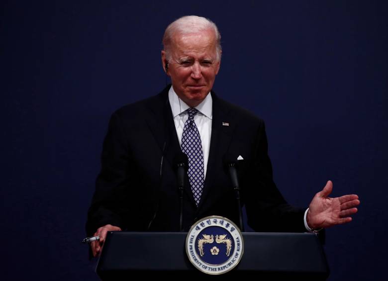 Joe Biden firmó este sábado el proyecto de ley durante su visita a Corea del Sur. FOTO: EFE
