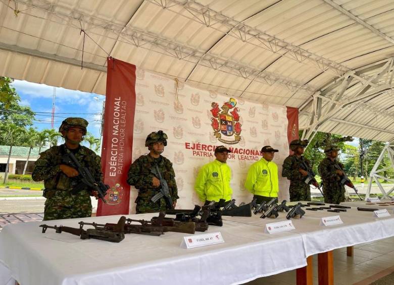 El depósito ilegal estaba camuflado en la zona rural del municipio de Turbo, Antioquia.