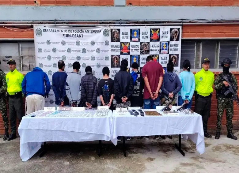 Según las autoridades, el operativo fue crucial para disminuir la capacidad criminal del grupo en el Oriente antioqueño. FOTO: CORTESÍA