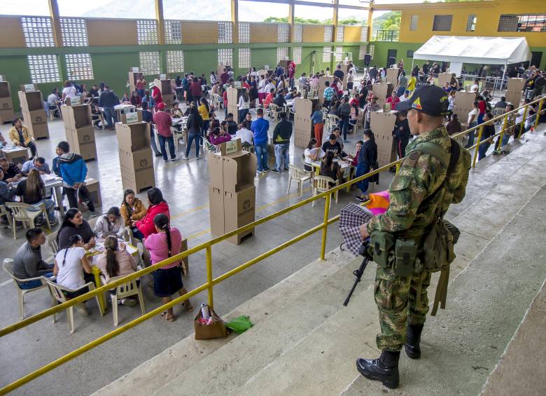 imagen de referencia de una jornada de votaciones en el municipio de Valdivia. Foto: Juan Antonio Sánchez Ocampo