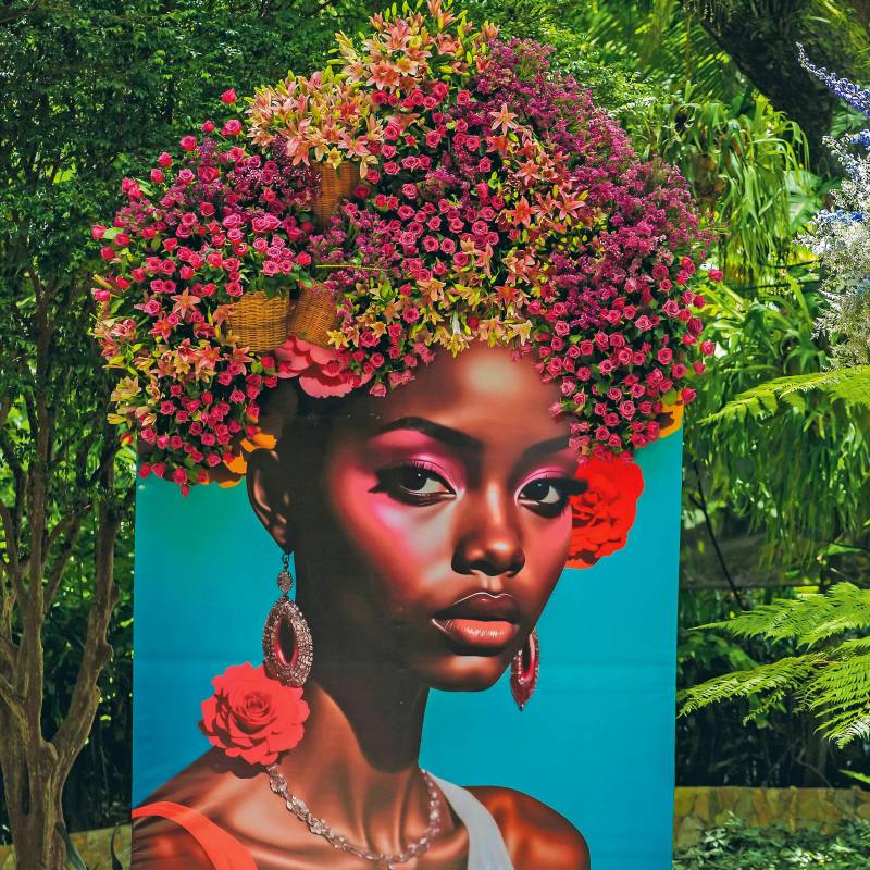 Las flores son protagonistas en la tradicional Feria de Flores. En la foto, Exposición de Orquídeas, Flores y Artesanías en el Jardín Botánico. FOTO: Camilo Suárez.