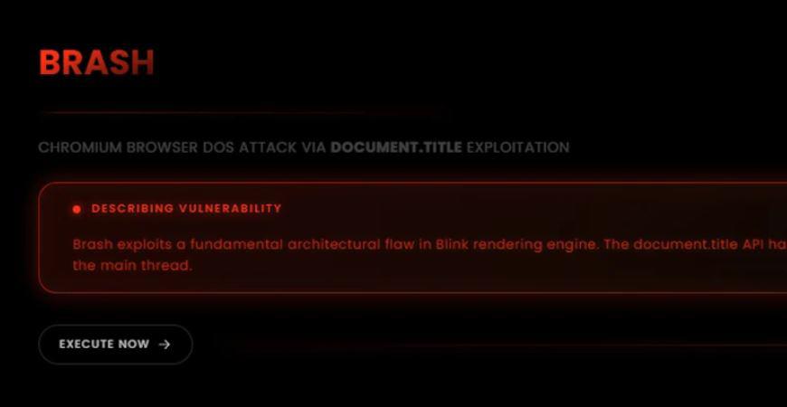 Esta es la alerta sobre <i>Brash</i>, una falla en el motor Blink que deja expuestos a millones de usuarios de navegadores basados en Chromium. FOTO thehackernews.com
