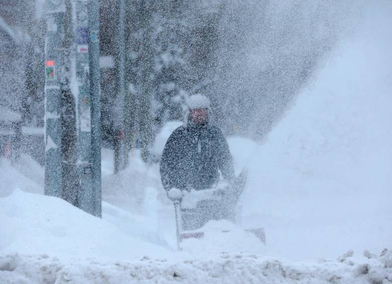 Las autoridades de Canadá emitieron una alerta de clima extremo para la ciudad de Toronto, debido a una gran tormenta de nieve. Foto: Getty