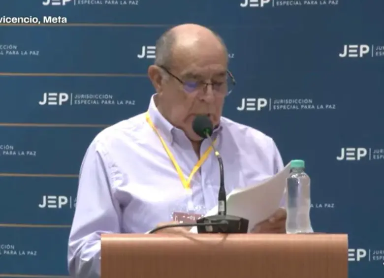 Carlos Ovidio, general en retiro. Foto: tomada de video de JEP