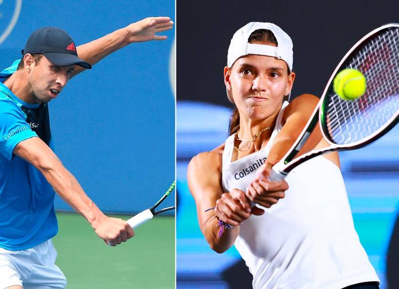 Daniel Galán y Emiliana Arango ocupan los puestos 122° y 85° en los ranking ATP y WTA, respectivamente. FOTOS: GETTY