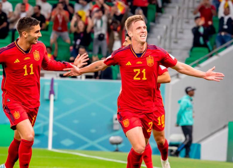 Dani Olmo (21) abrió el camino del triunfo de la Selección de España. FOTO: JUAN ANTONIO SÁNCHEZ. 