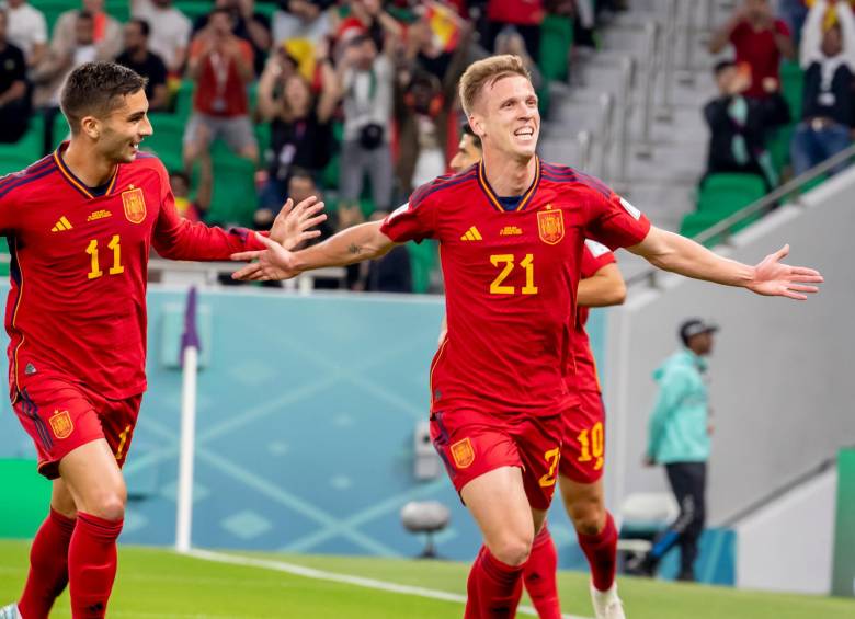 La selección de España festejó cada uno de sus goles y logro una de las mayores goleadas hasta ahora del Mundial de Qatar 2022. FOTO: JUAN ANTONIO SÁNCHEZ