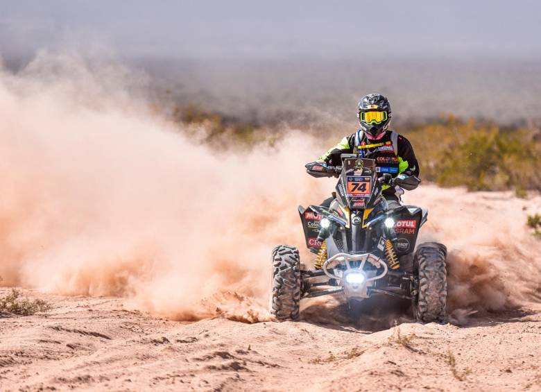 Nicolás Robledo es el colombiano que más Dakar ha corrido en cuatrimotos con 6. En motos el récord lo tiene Mateo Moreno con 7. FOTO CORTESÍA