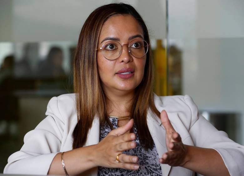 Viviana Manrique Zuluaga se posesionó como directora de la Agencia Presidencial para la Cooperación Internacional el 21 de septiembre de 2021. FOTO MAnuel SAldarriaga