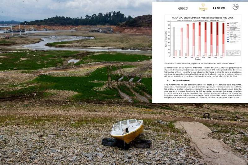 El ministro Palma pidió a la Creg ajustes urgentes en la subasta de energía firme ante un déficit de 3,9 TWh y probabilidad del 95% de El Niño desde junio. FOTO: El Colombiano.