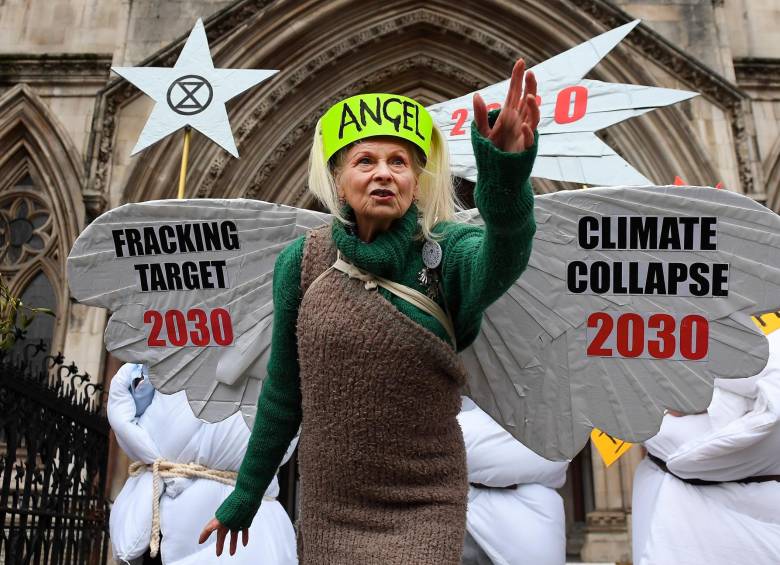 Vivienne Westwood fue defensora del medio ambiente. FOTO Efe