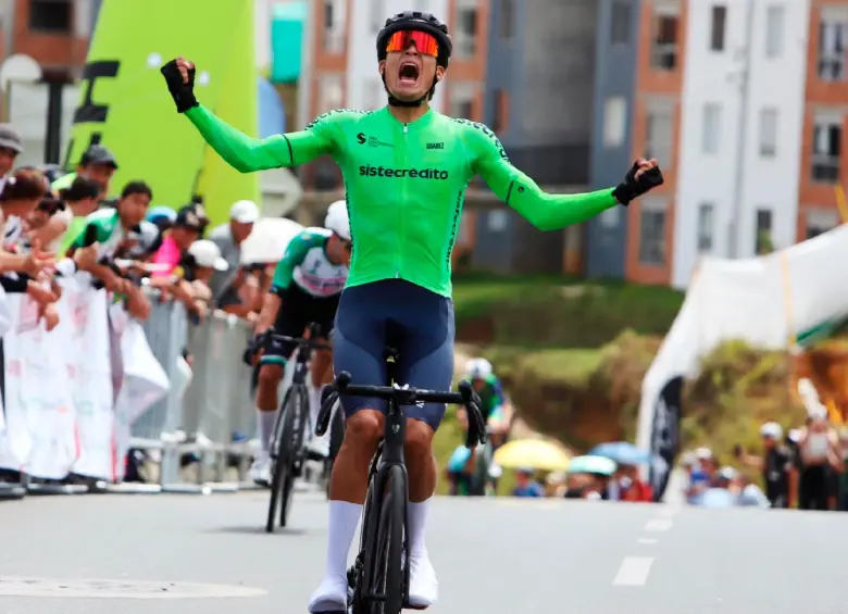 Kevin Castillo, una de las nuevas figuras del ciclismo colombiano. FOTO TEAM SISTECRÉDITO