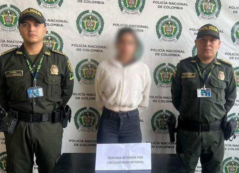 La mujer de 25 años fue capturada cuando intentaba viajar a República Dominicana. FOTO: Cortesía
