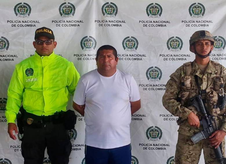 El extraditable Ignacio Alexánder Arends Villarueth, capturado en Bahía Hondita, La Guajira. FOTO: CORTESÍA DE LA POLICÍA.
