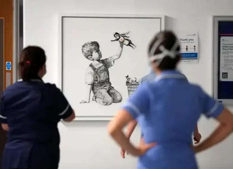 El cuadro apareció en un hospital ubicado en Southhampton, una ciudad al sur de Inglaterra. FOTO: Getty