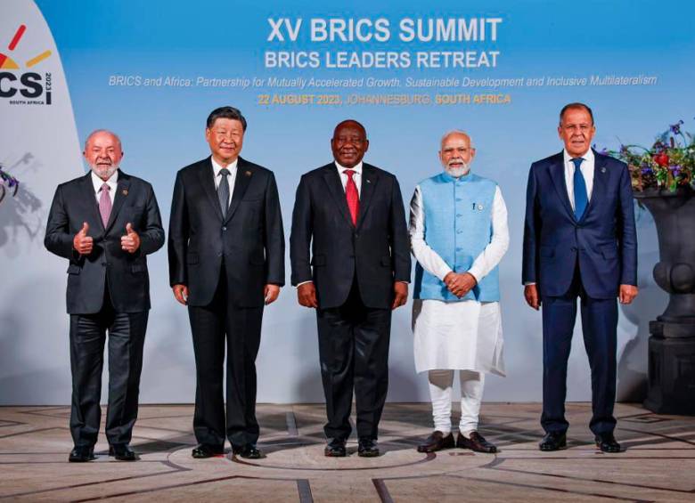 La cumbre de los Brics se clausura hoy en Sudáfrica. FOTO: Tomada de X (antes Twitter)