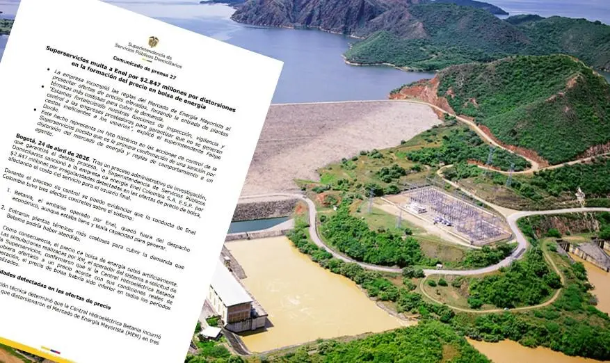 Central Hidroeléctrica Betania. FOTO: Cortesía Enel.