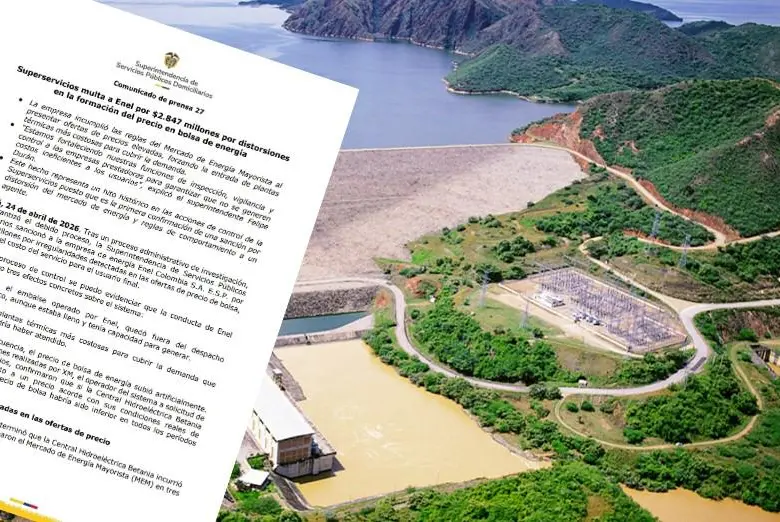 Central Hidroeléctrica Betania. FOTO: Cortesía Enel.