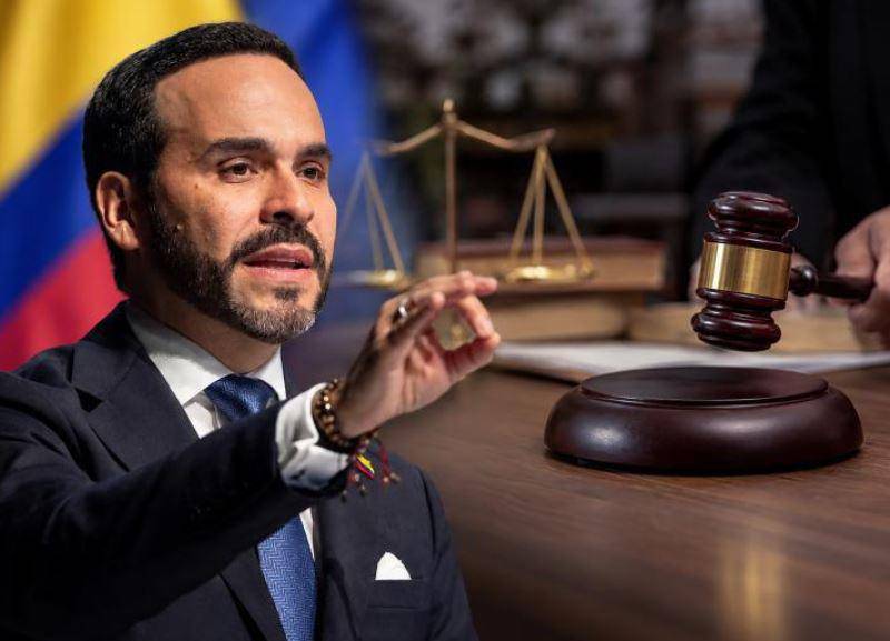 El presidente Abelardo de la Espriella acude a la misma justicia para seguir adelante con su agenda, pese a los varios fallos en contra. Foto: Ilustración El Colombiano