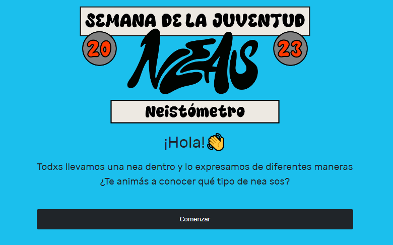 El neisómetro es una estrategia de la Secretaría de la Juventud para promocionar los eventos de la Semana de la Juventud. 