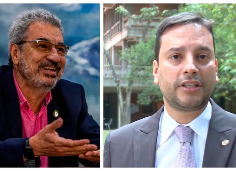 Héctor Iván García termina hoy su gestión y le da paso a Luquegi Gil, el nuevo rector en propiedad. FOTOS: CORTESÍA