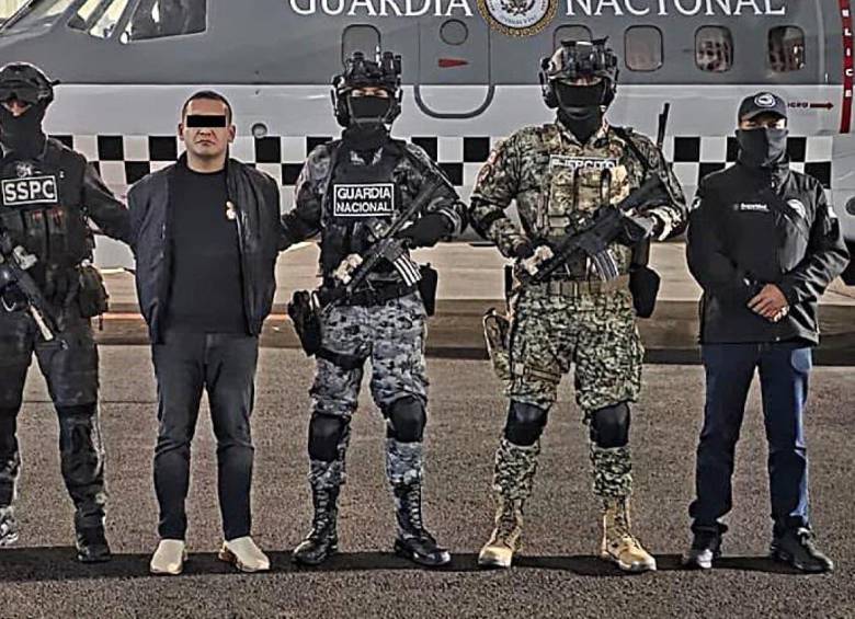 Iván Cazarín Molina, alias “El Tanque”, fue detenido en Zapopan, Jalisco, por su presunta vinculación con el Cártel Jalisco Nueva Generación. FOTO: AFP. 