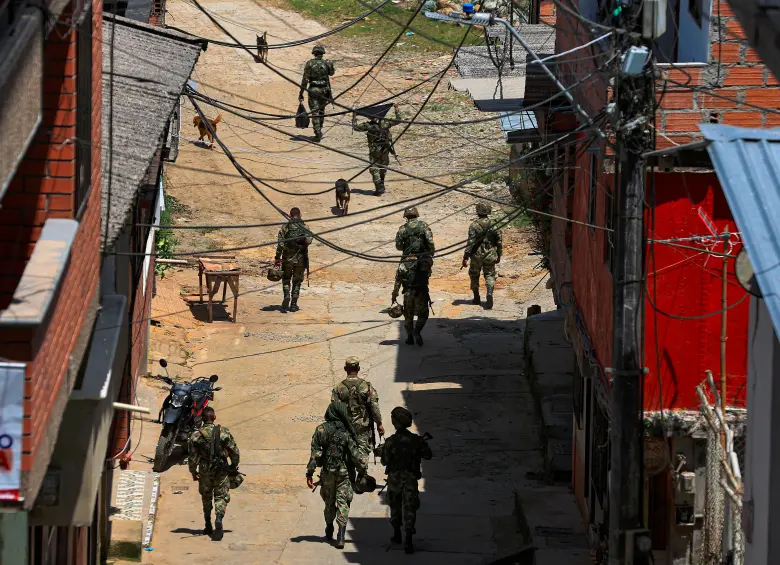 Debido a las recientes confrontaciones dentro de las disidencias de las Farc, las autoridades tomaron medidas restrictivas en Briceño. FOTO: MANUEL SALDARRIAGA