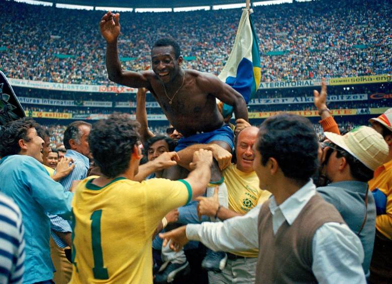 Pelé, fue campeón del Mundo con Brasil en los mundiales de Suecia 1958, Chile 1962 y México 1970. Foto: Getty