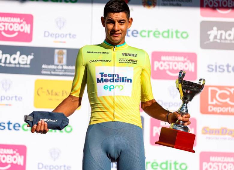Diego Camargo logró su segundo título de la Vuelta a Colombia, seis años después de conquistar por primera vez la carrera más importante del país. FOTO CORTESÍA FEDECICLISMO