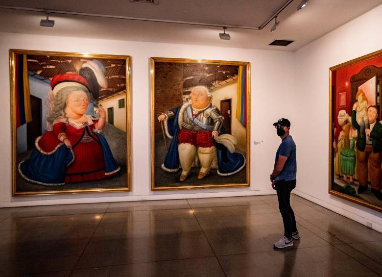El Museo de Antioquia alberga una completa muestra del trabajo pictórico del maestro Fernando Botero. FOTO: JAIME PÉREZ M.