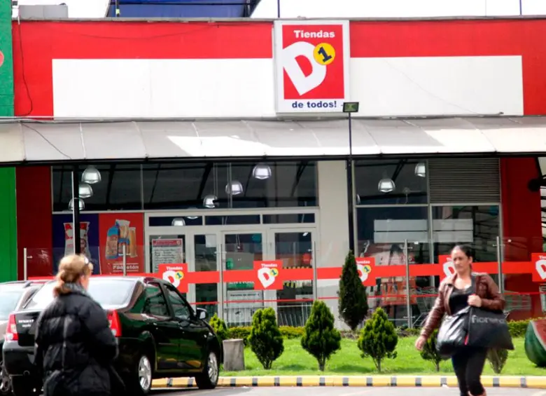 Fachada de una tienda D1, en medio de la investigación de la SIC por su operación de comercio electrónico. FOTO: Colprensa